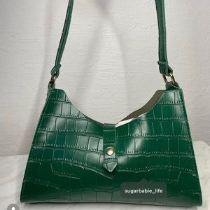 Green vegan bag